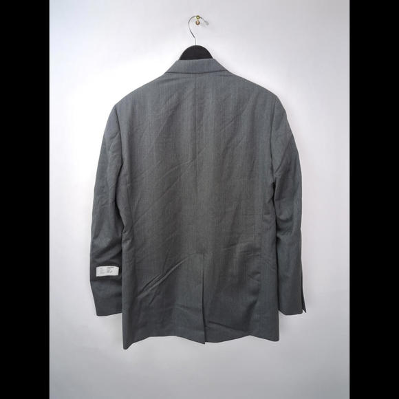 [SOLD] NWT J PRESS Sz US 38R Grey Wool Herringbone Blazer GUABELLO Super 130s - Picture 7 of 11